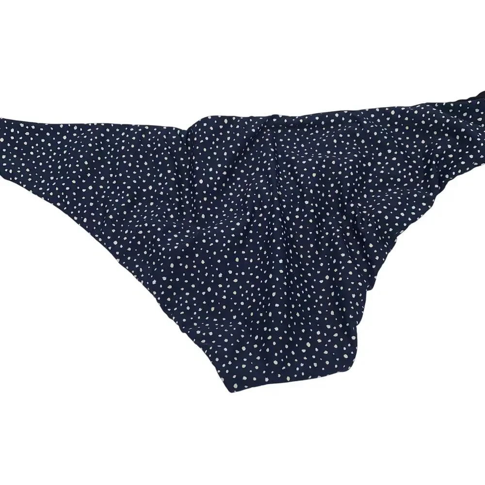 New J. Crew Polka Dot Hipster Bikini Swim Bathing Suit Bottom Women's Size 3X